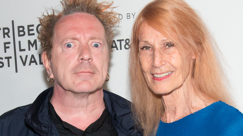 John Lydon with Nora Forster