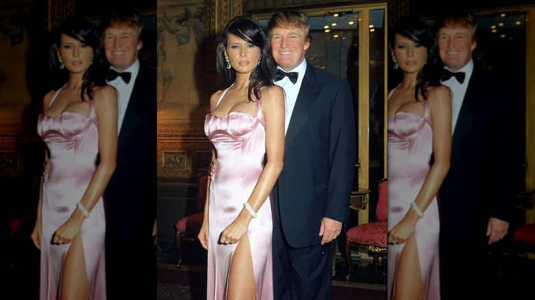 Melania, Donald Trump pose together