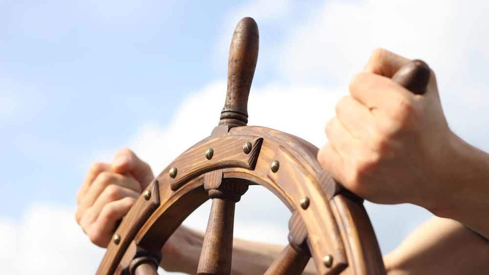 Boat steering wheel