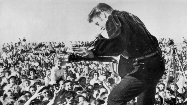 Elvis Presley onstage