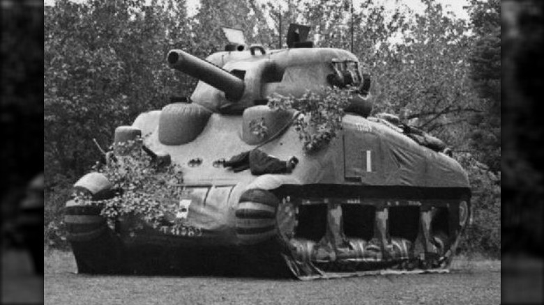 Operation Bodyguard inflatable sherman tank