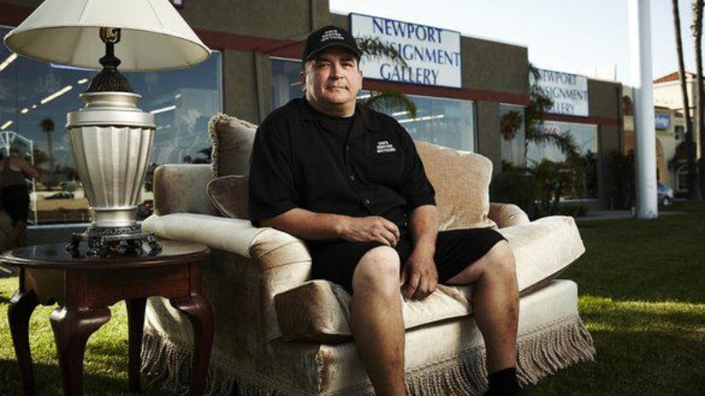 dave hester in front of his thrift shop consignment store storage wars