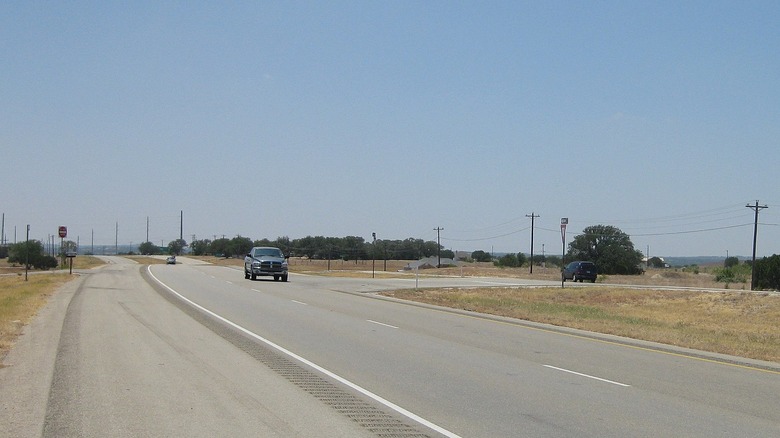 A highway in Ding Dong, Texas