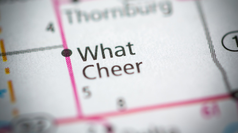 What Cheer, Iowa on a map