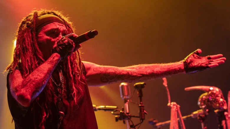 Al Jourgensen performing in 2018