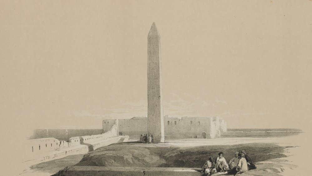 The obelisk in Alexandria