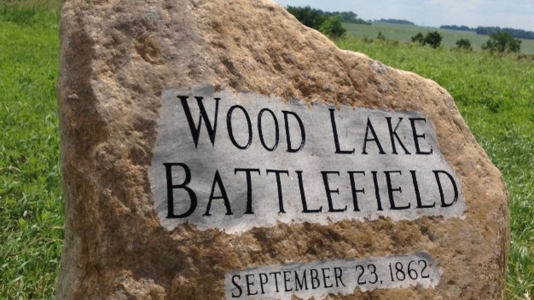 Wood Lake Battlefield Marker
