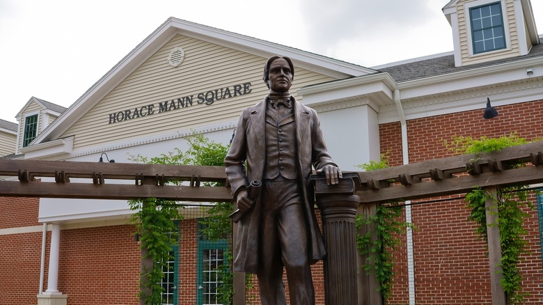 horace mann statue