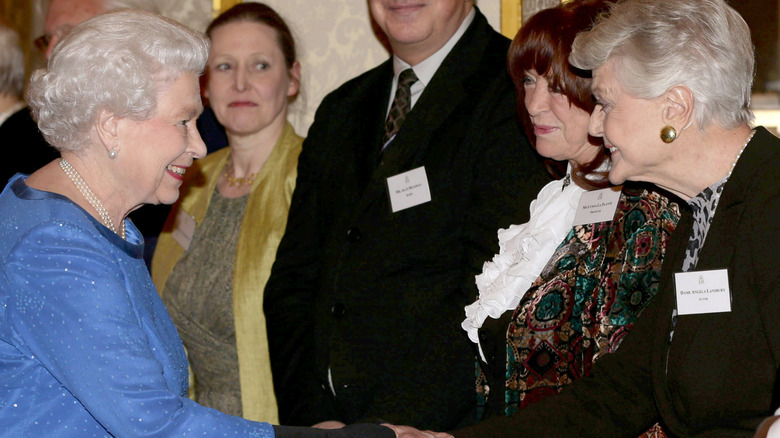 Angela Lansbury and Queen Elizabeth