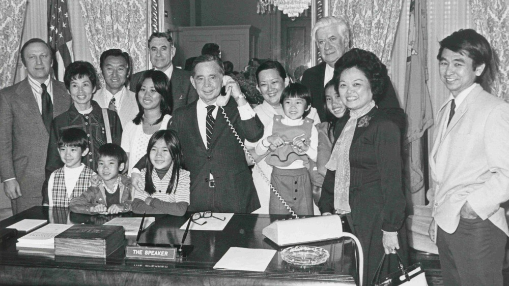 Patsy Mink with others in the Speaker's office 