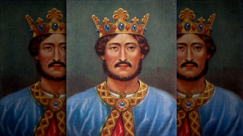 painting of Richard wearing crown