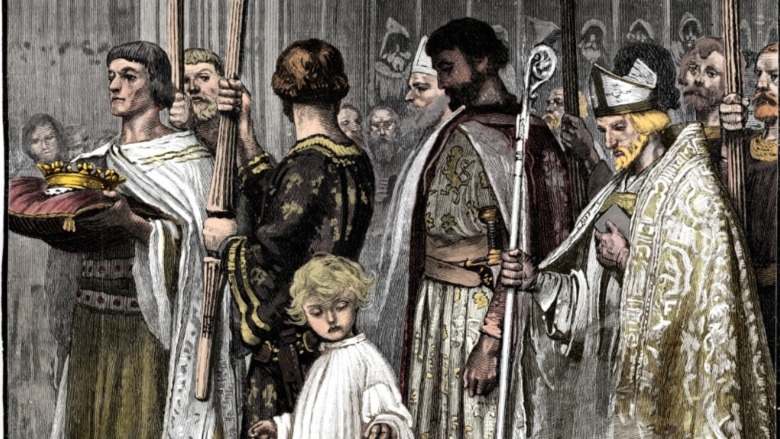 painting of the Coronation of Richard I