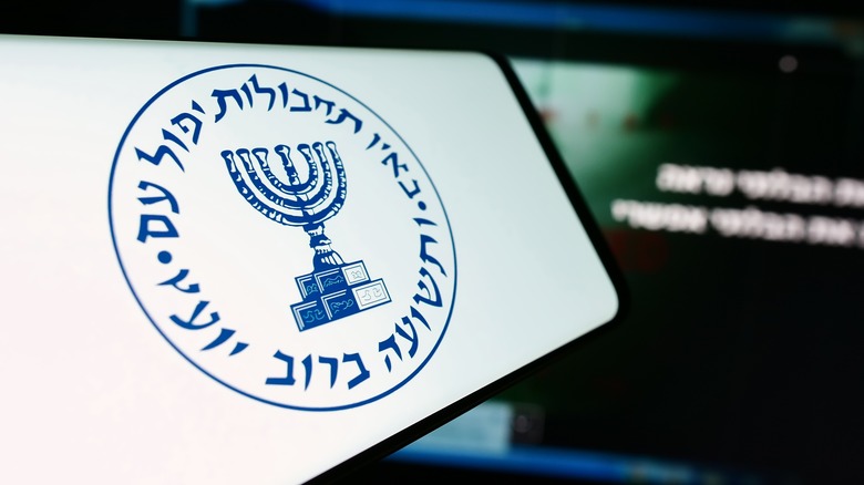 mossad logo computer screen