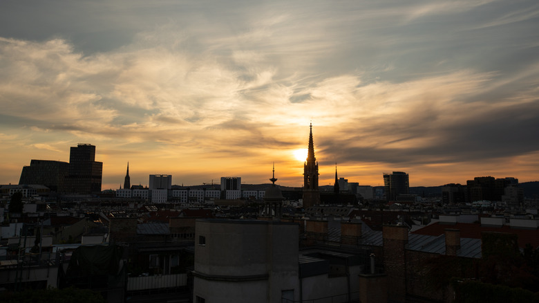 vienna skyline sunrise