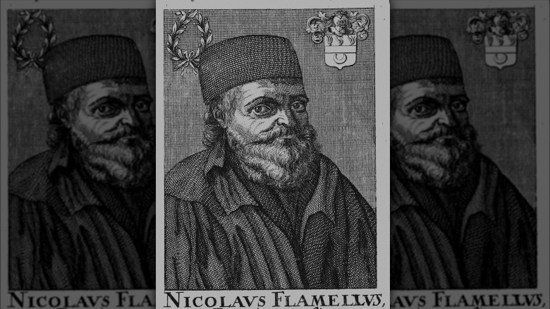 medieval portrait of nicolas flamel