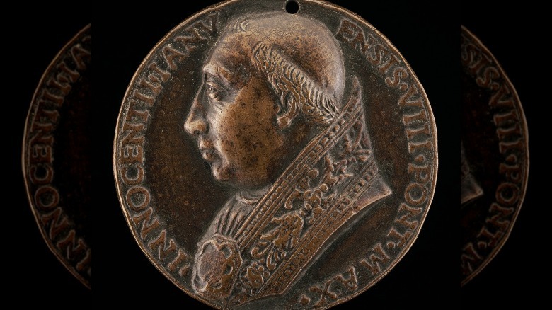 coin with pope innocent VIII