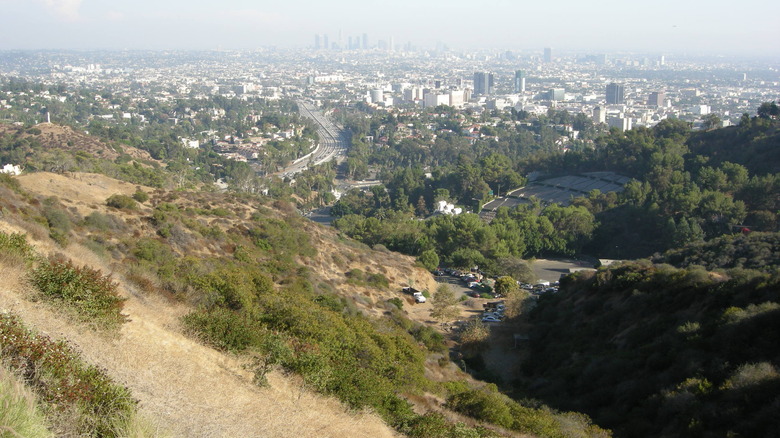 View of Los Angeles from Mulholland Drive