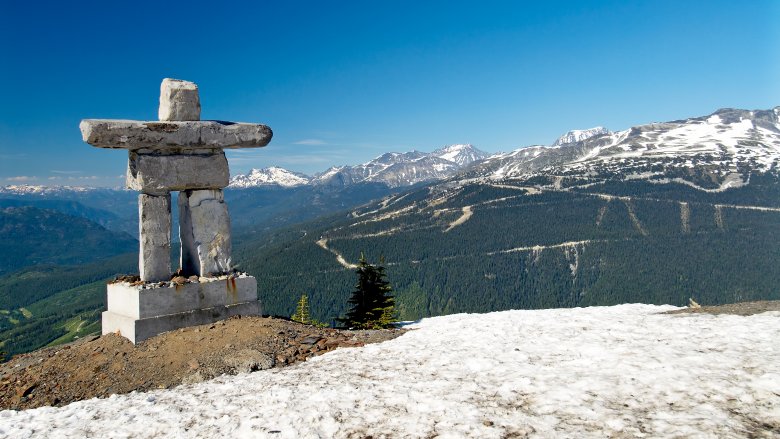 rock cairn mountains