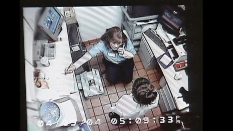 Surveillance footage of Louise Ogborn and Donna Summer