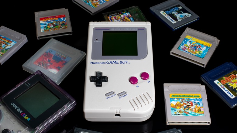 Nintendo Game Boy and cartridges