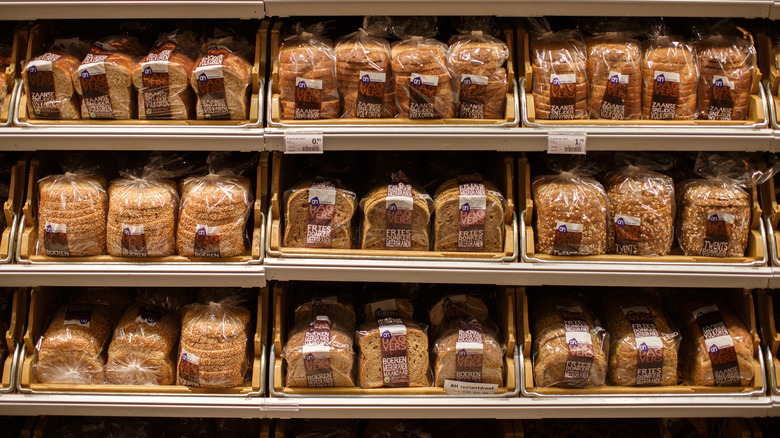 Loaves of sliced bread 