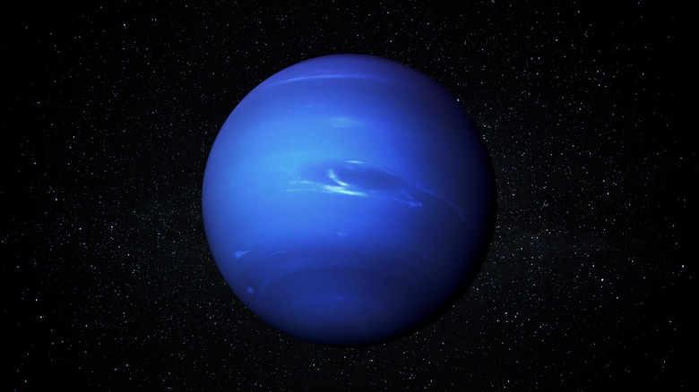 Neptune with stars in the background