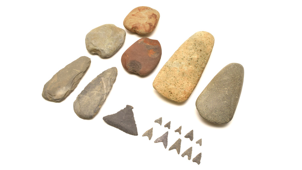 Primitive stone tools