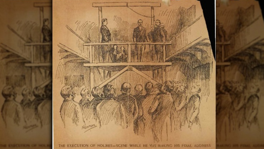 Sketch of Holmes' execution