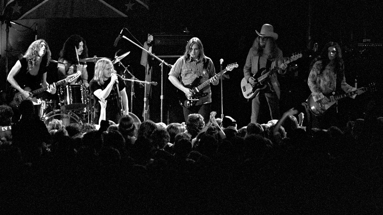 Lynyrd Skynyrd performs on stage