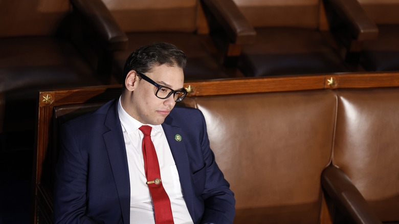 George Santos sitting in Congress