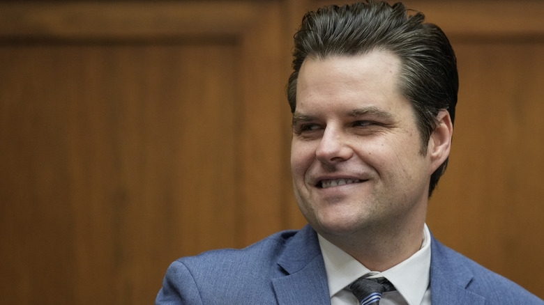 Matt Gaetz smirking