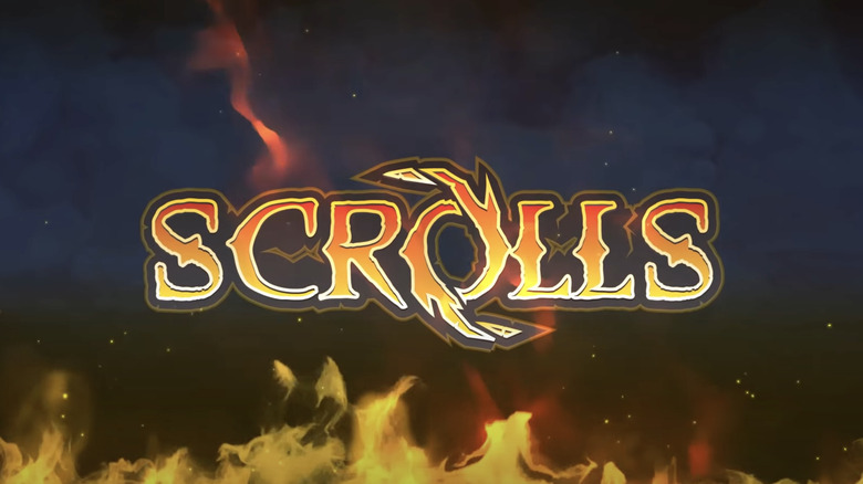Scrolls game title screen