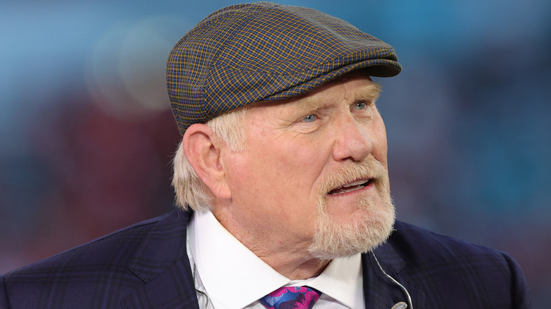 Terry Bradshaw close-up wearing hat