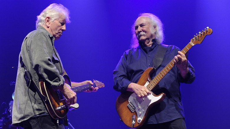 Graham Nash and David Crosby play together