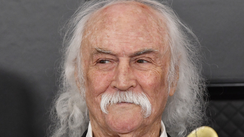 David Crosby smiles at the Grammys