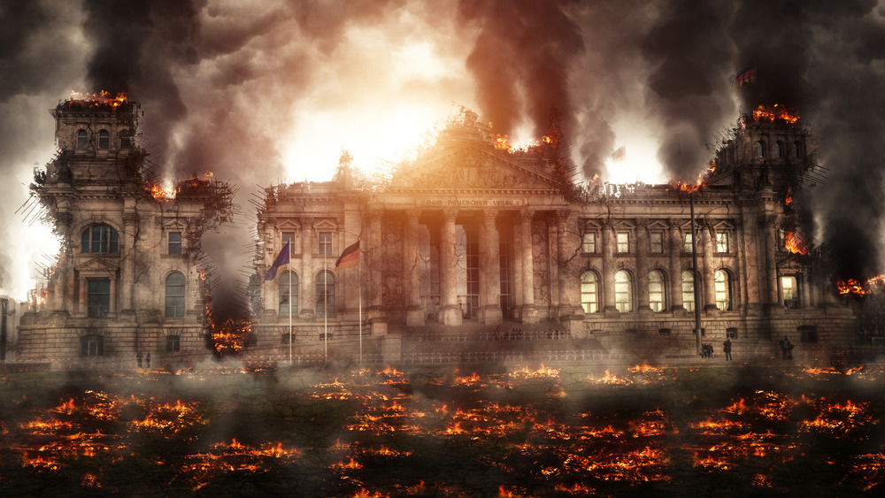dramatized burning of reichstag