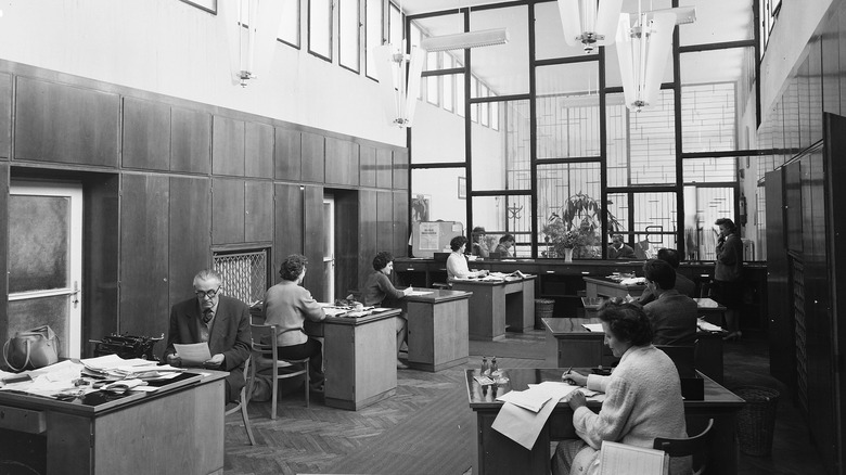 1960s office interior