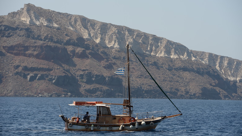 Volcano in Santorini