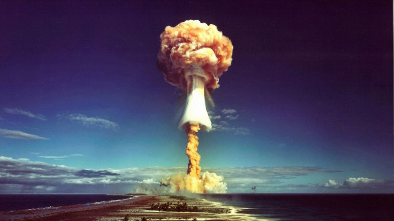 Mushroom cloud from nuclear test