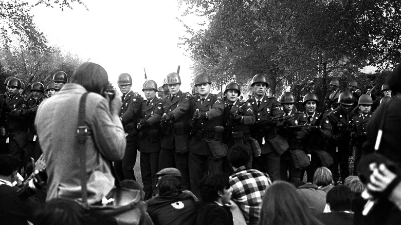 Military at 1967 March on the Pentagon