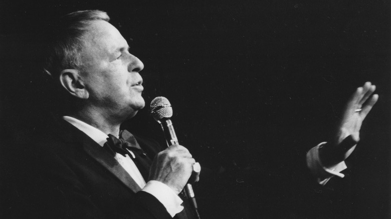 Frank Sinatra performing live