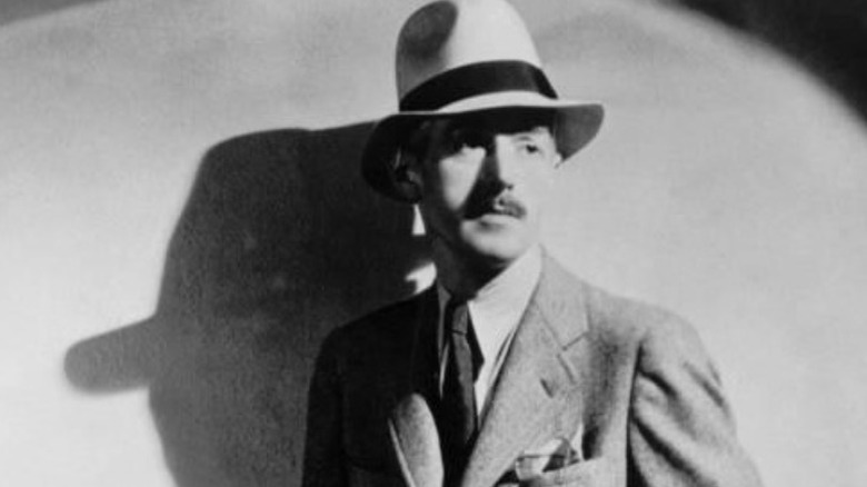 Photo portrait of American author Dashiell Hammett 