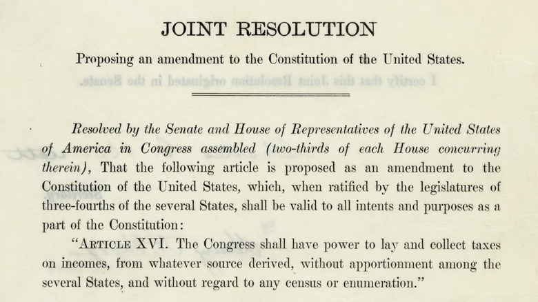 The 16th Amendment