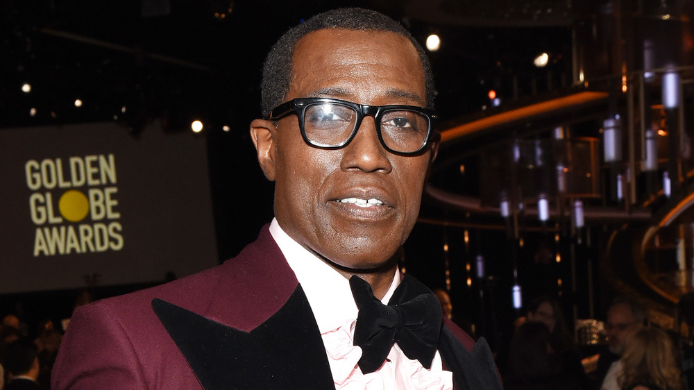 Wesley Snipes smiles at the Golden Globe Awards