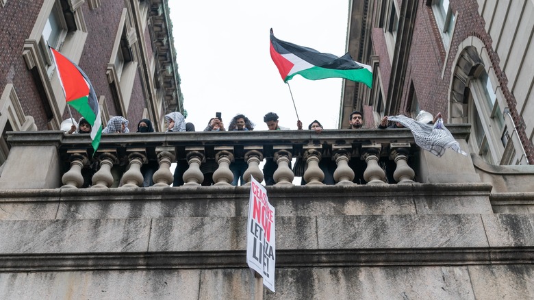 Columbia protestors occupying building