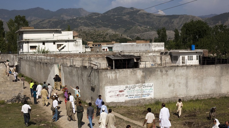 Side view Bin Laden's compound