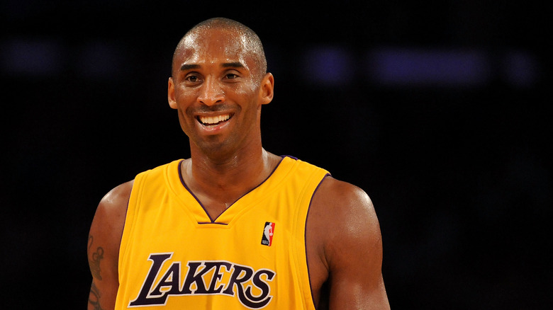 Kobe Bryant in lakers jersey