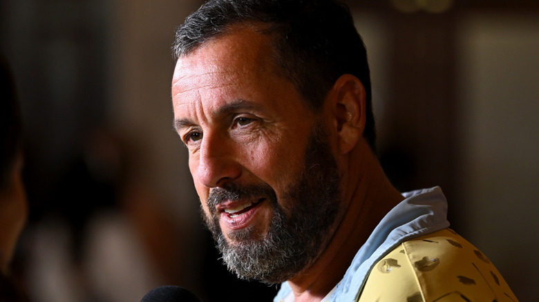 adam sandler beard profile smiling