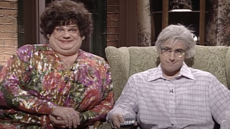 adam sandler chris farley SNL zagats sketch on sofa