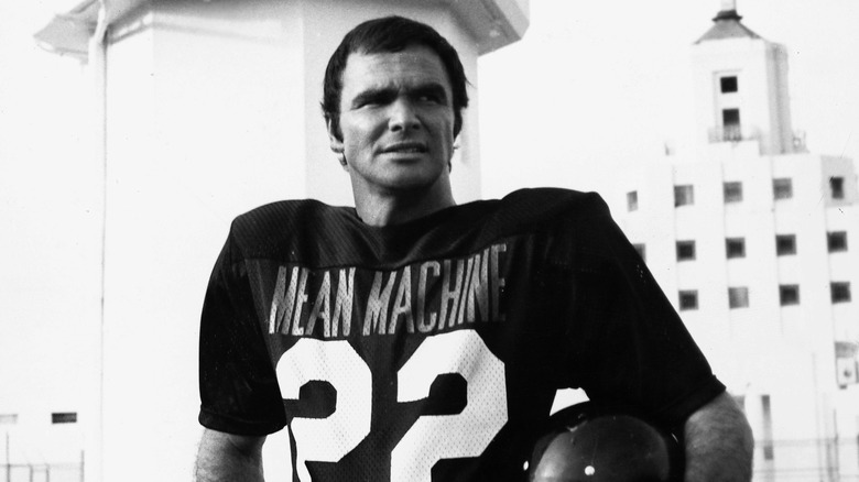 Burt Reynolds wearing a football uniform